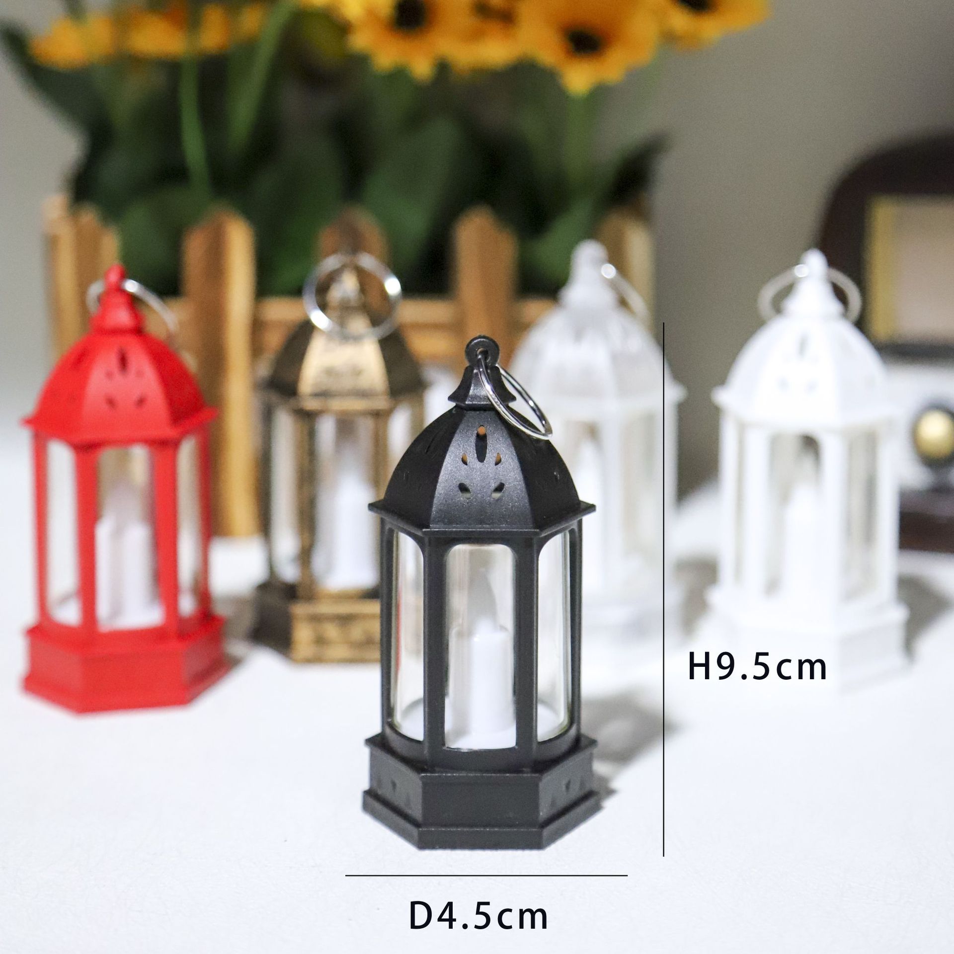 Holiday Candle Set - ミニクリエイティブ雰囲気ライトクリスマスレトロ電子キャンドルライトキャンドルホルダー装飾デスクトップ小型オイルランプ
