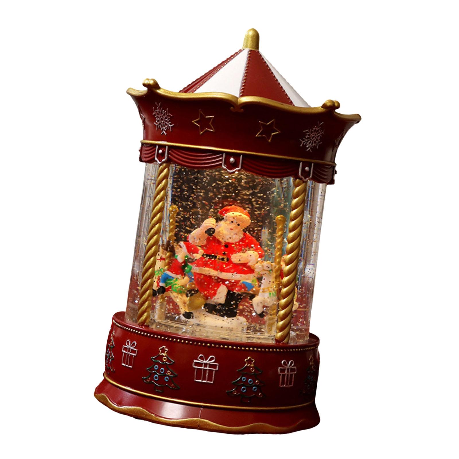Snow Globe Musical - クリスマスミュージカルスノーグローブ クリスマスデコレーション ミュージックボックス クリスマス卓上飾り パーティー用装飾品 バレンタインデーギフト