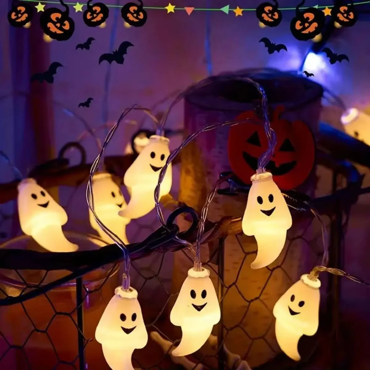 バッテリーゴースト LED ストリングライトハロウィンホラー - Led Fairy String Lights のレビューと価格