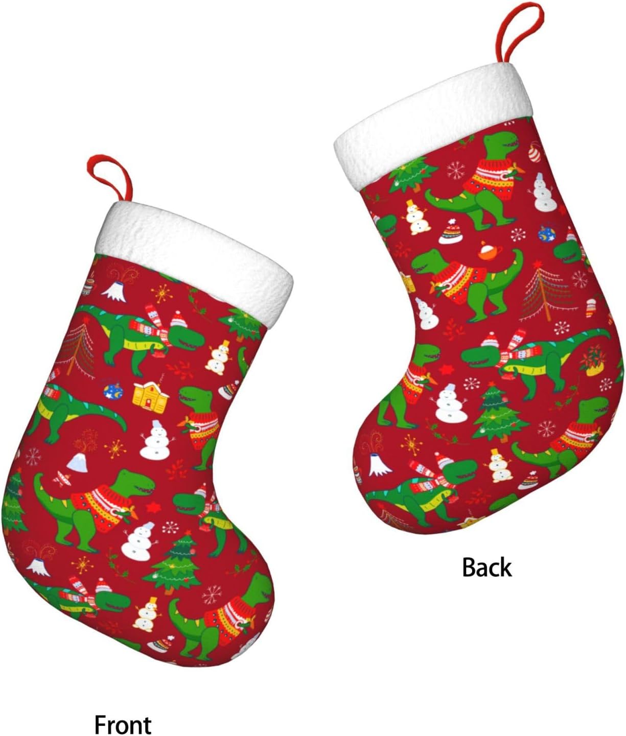 かわいいクリスマス恐竜クリスマスストッキング暖炉吊り下げ靴下 - Christmas Stocking Hanging のレビューと価格
