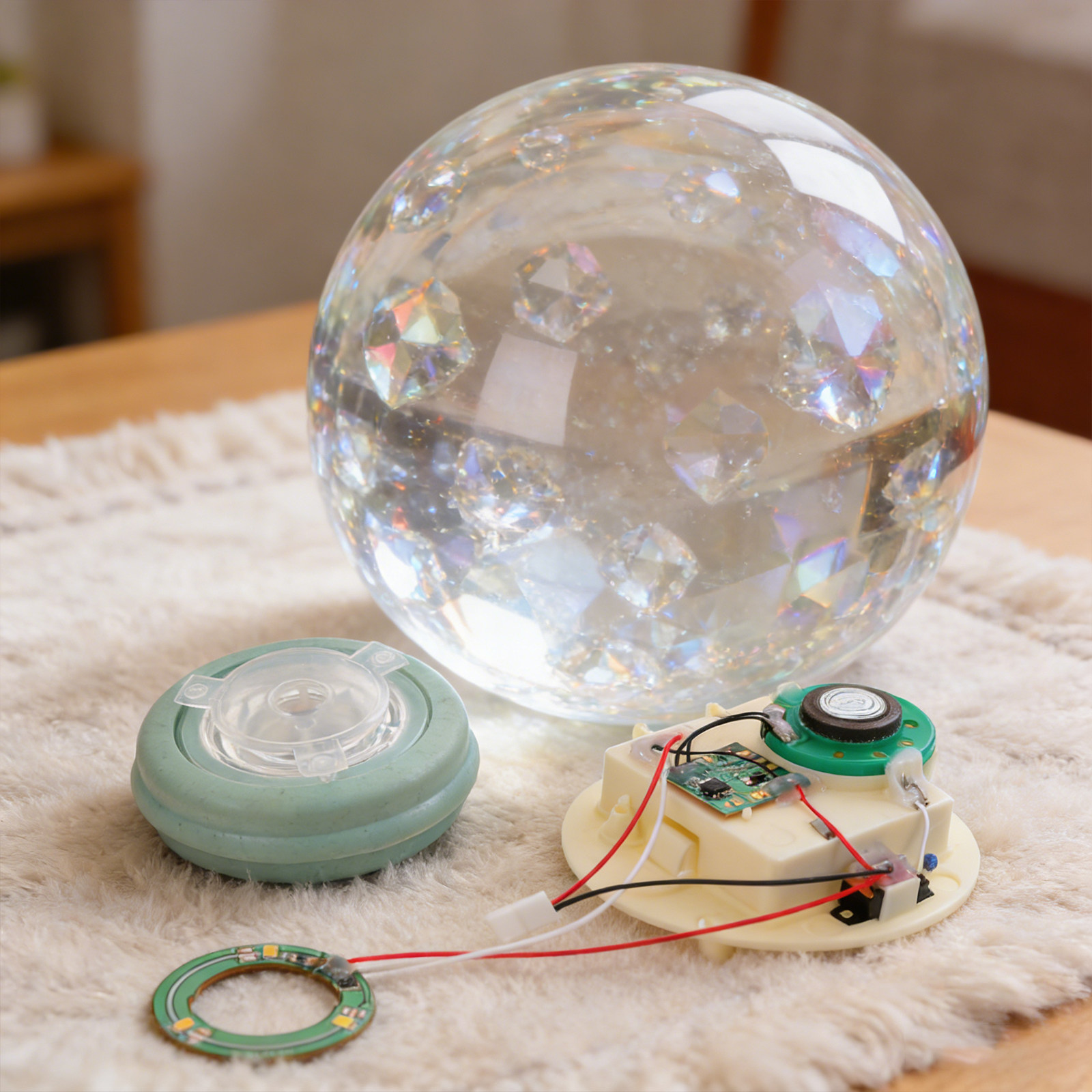 DIYスノーグローブ用ムーブメント、音楽、ライト、電池ボック - Snow Globe Musical のレビューと価格