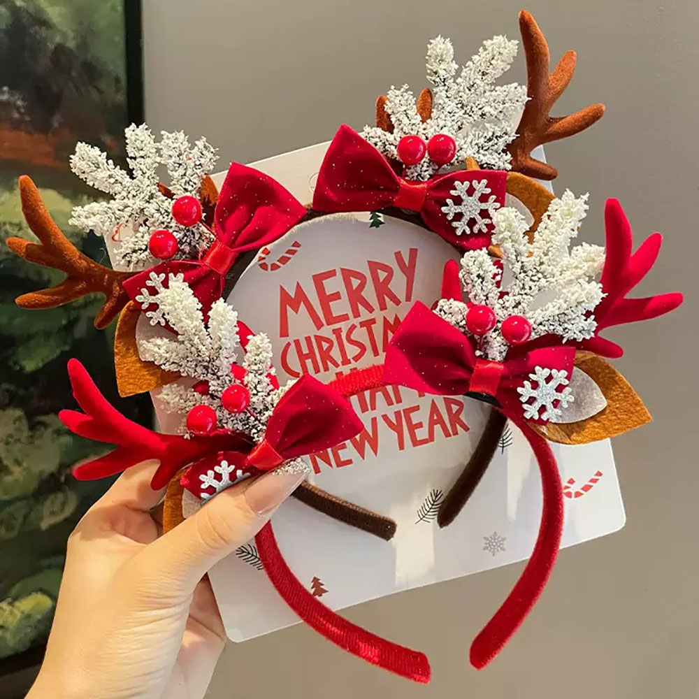 かわいいヘアアクセサリー環境に優しいトナカイの角ヘッドバンド - Reindeer Antlers Headband のレビューと価格