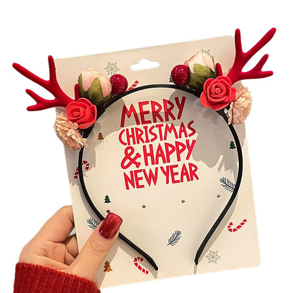 かわいいヘアアクセサリー環境に優しいトナカイの角ヘッドバンド - Reindeer Antlers Headband のレビューと価格