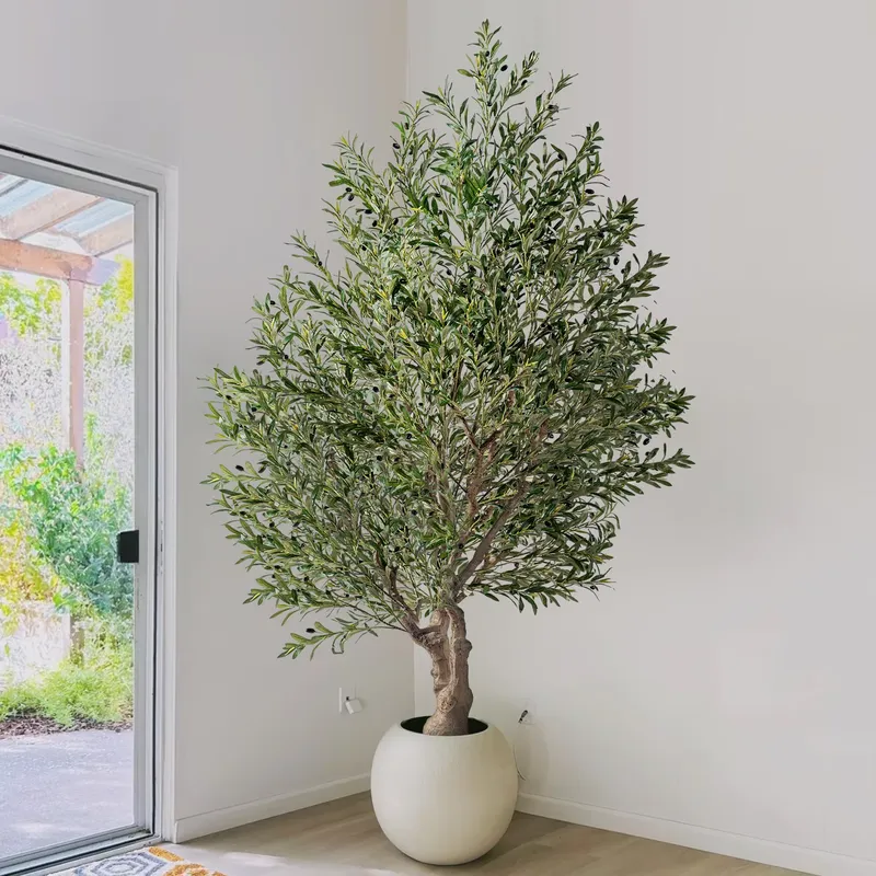 TikTokで話題の大きな人工オリーブの木、リアルな緑の装飾 - Christmas Tree Artificial のレビューと価格