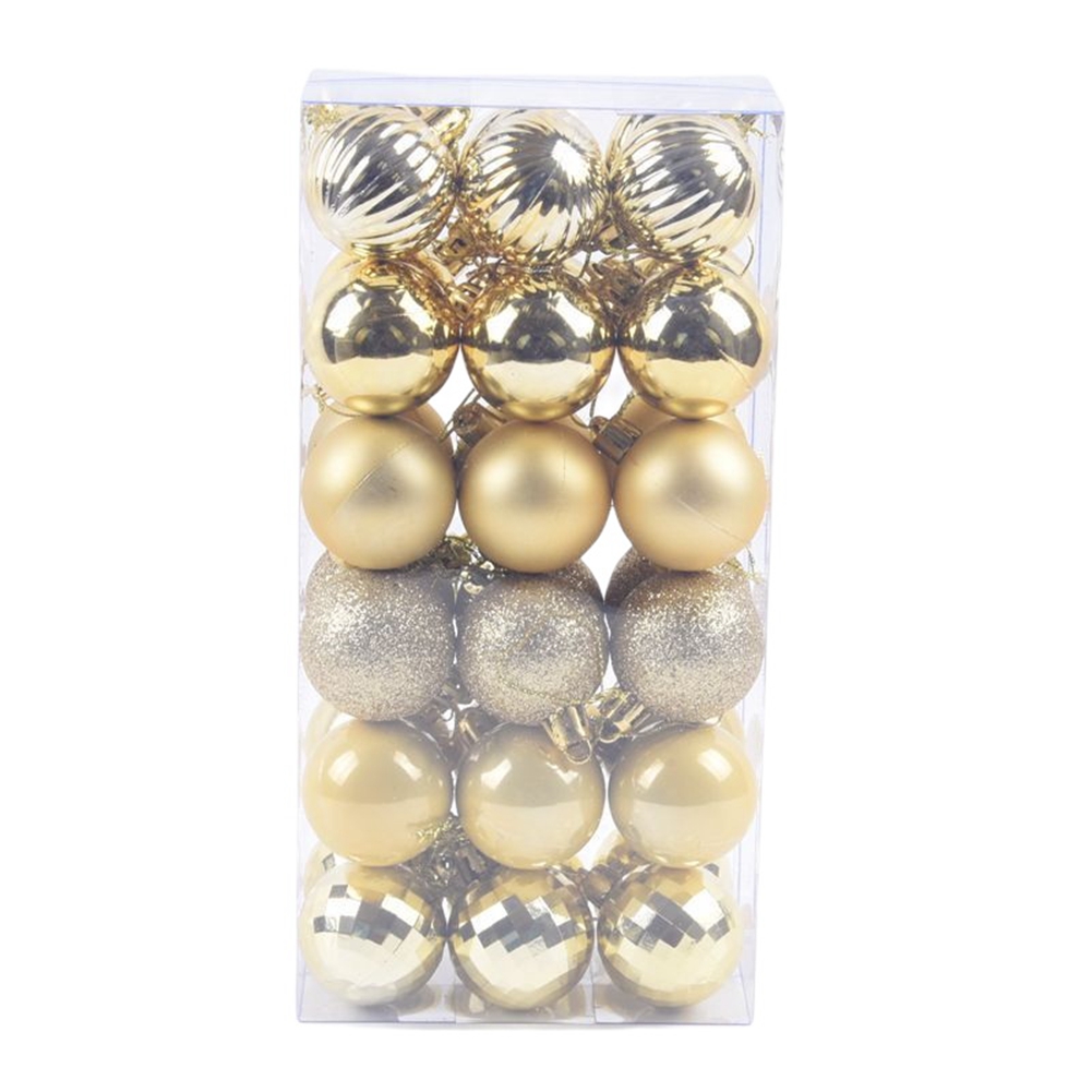 飛散防止クリスマスツリーオーナメントセット、新しいデコレーシ - Ornament Ball Set のレビューと価格