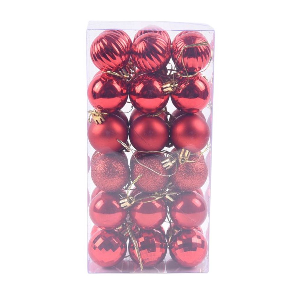 飛散防止クリスマスツリーオーナメントセット、新しいデコレーシ - Ornament Ball Set のレビューと価格