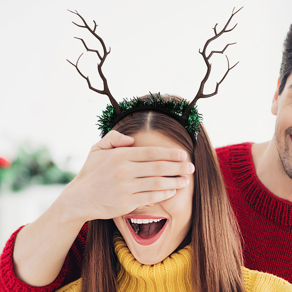 16個入り クリスマス アントラーヘッドバンド フェイクトナ - Reindeer Antlers Headband のレビューと価格