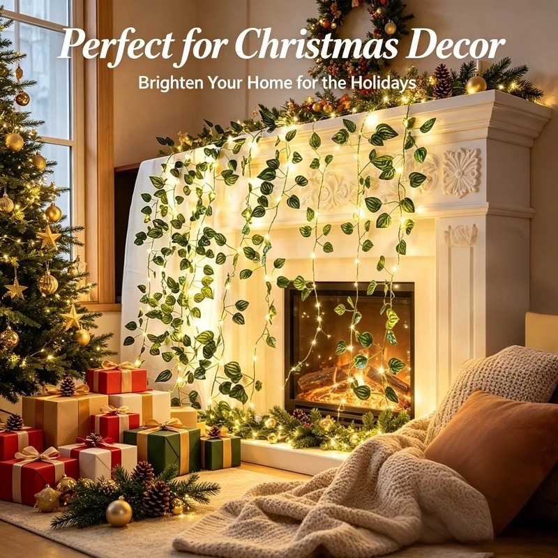 2M人工葉LEDストリングライト、20個のLED電池式フラワ - Led Fairy String Lights のレビューと価格