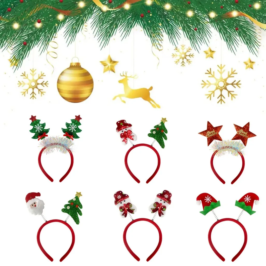 10 個クリスマスヘアバンドクリスマス枝角ヘッドバンドパーテ - Reindeer Antlers Headband のレビューと価格