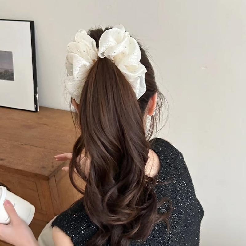ファッションエレガントなフラワークリップ樹脂弓メッシュ垂直ク - Ribbon Bow Gift のレビューと価格