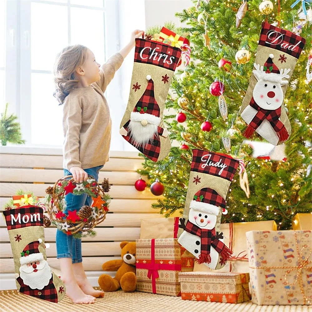 ハンギングクリスマスストッキング、クリスマスツリーバッグ、暖 - Christmas Stocking Hanging のレビューと価格