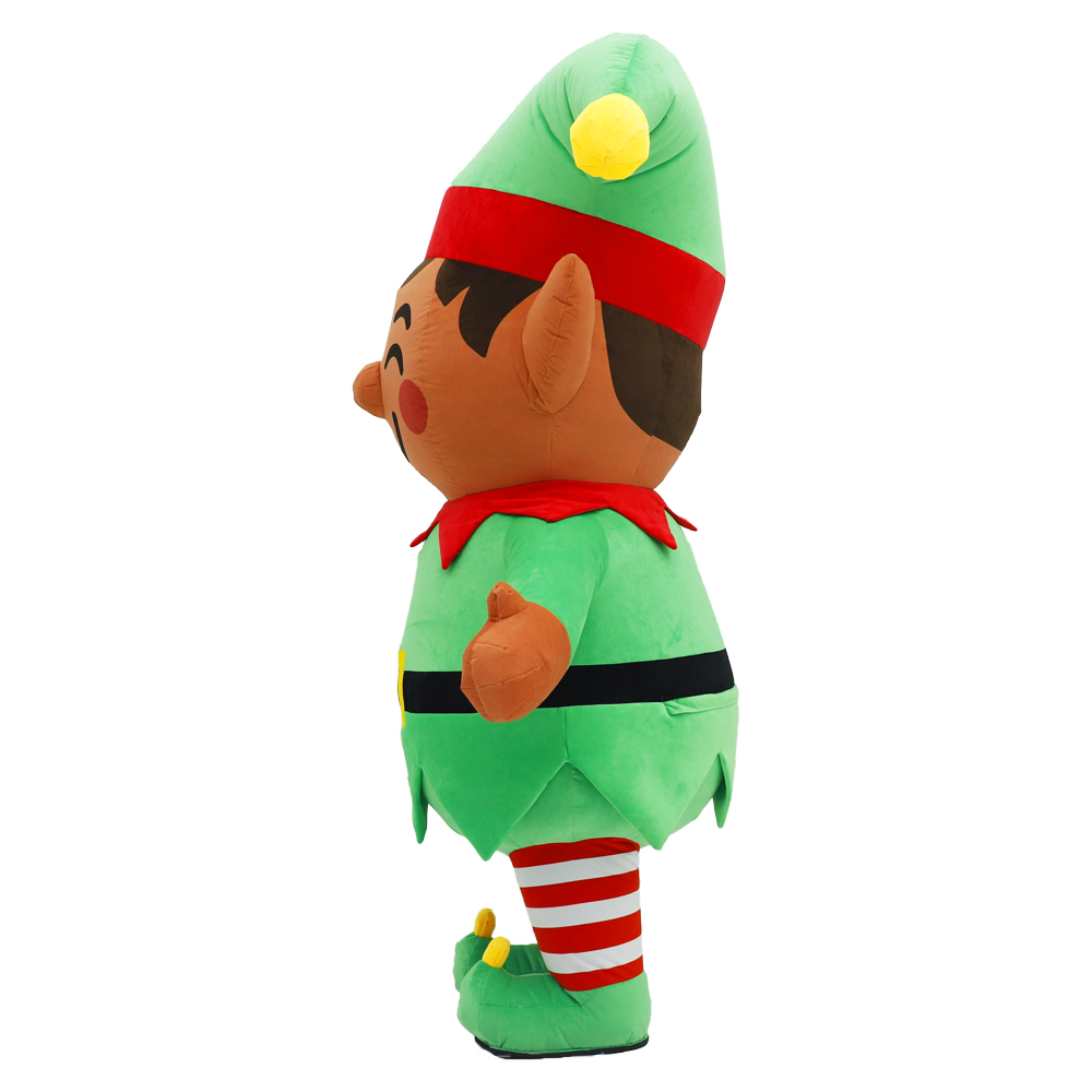 インフレータブルクリスマスエルフぬいぐるみコスチュームマスコ - Elf Costume Christmas のレビューと価格
