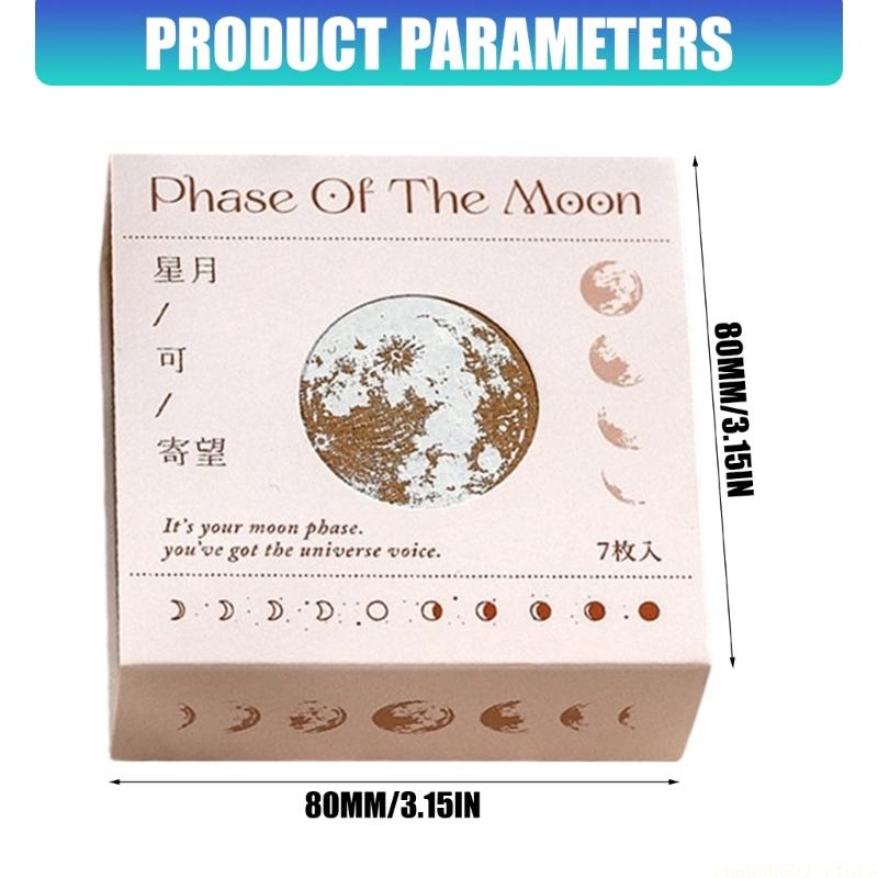 カードワークシールセット 7ピース木製ブロック ジャーナル用 - Gift Box Wrap Set のレビューと価格