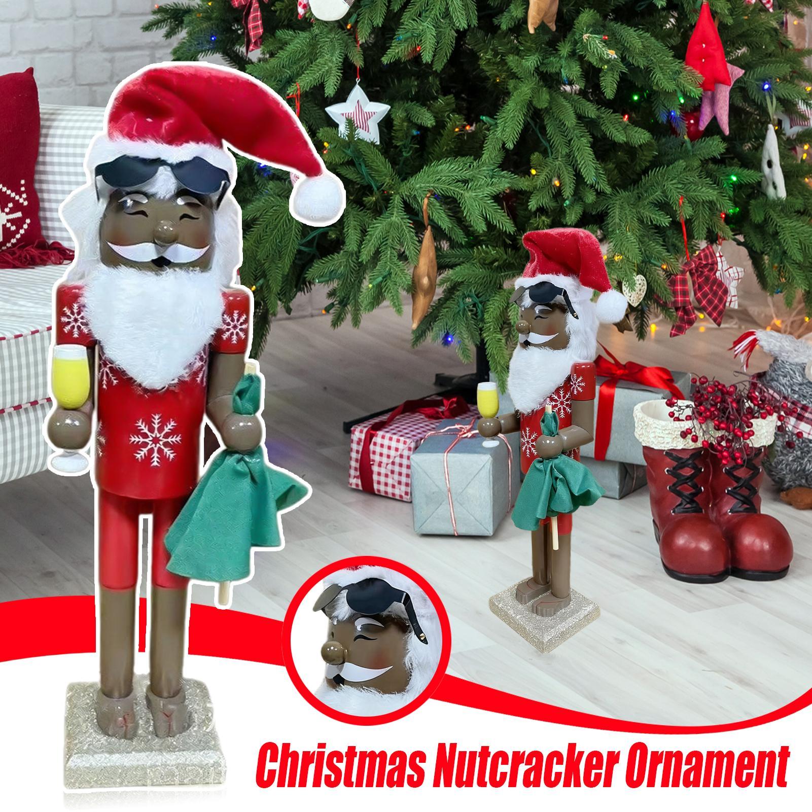 くるみ割り人形のオーナメント クリスマス アフリカのサンタ  - Nutcracker Figurine のレビューと価格