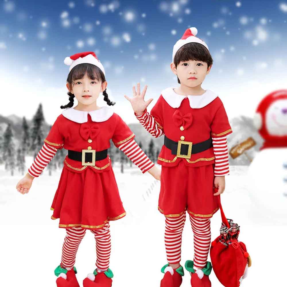子供用クリスマスエルフセット - 子供用クリスマスデーパーテ - Elf Costume Christmas のレビューと価格