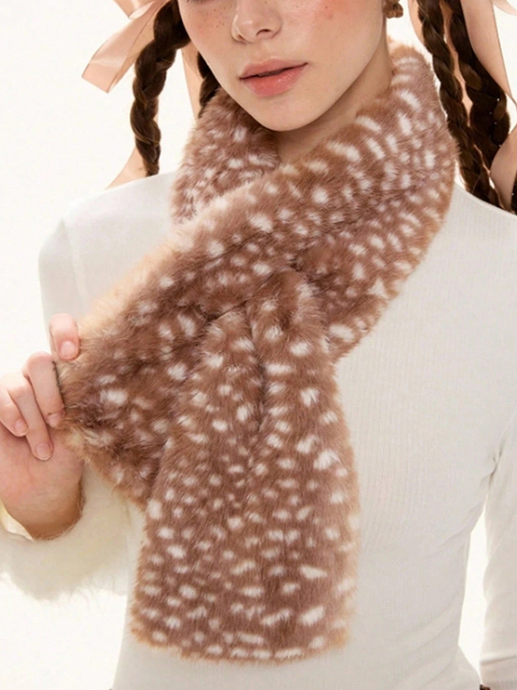 冬原宿エルクぬいぐるみスカーフクリスマスギフト鹿プリント暖か - Reindeer Antlers Headband のレビューと価格