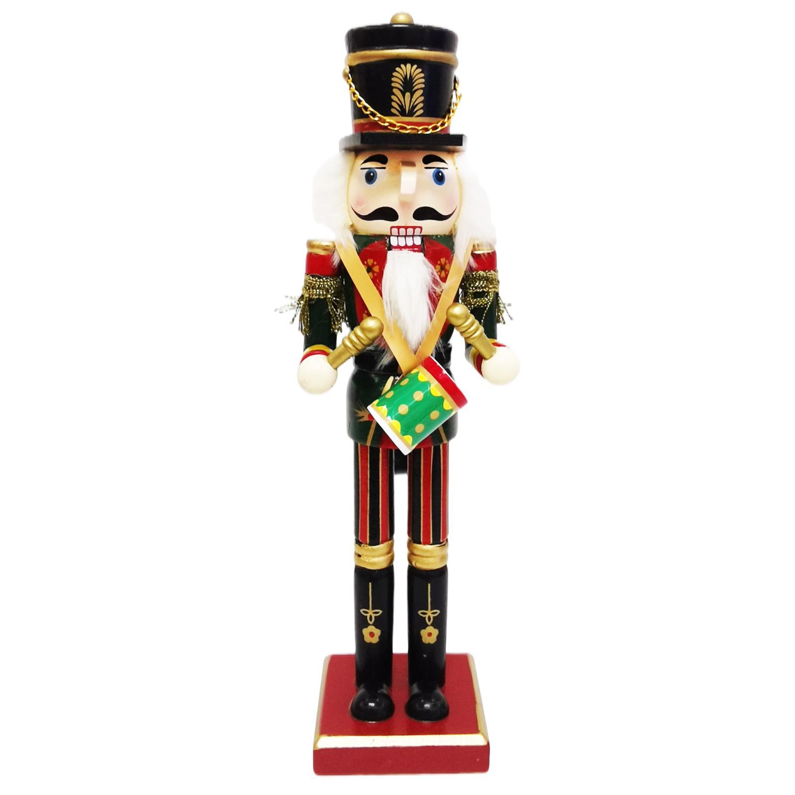12インチ木製くるみ割り人形兵士オーナメント手作り人形ペンダ - Nutcracker Figurine のレビューと価格