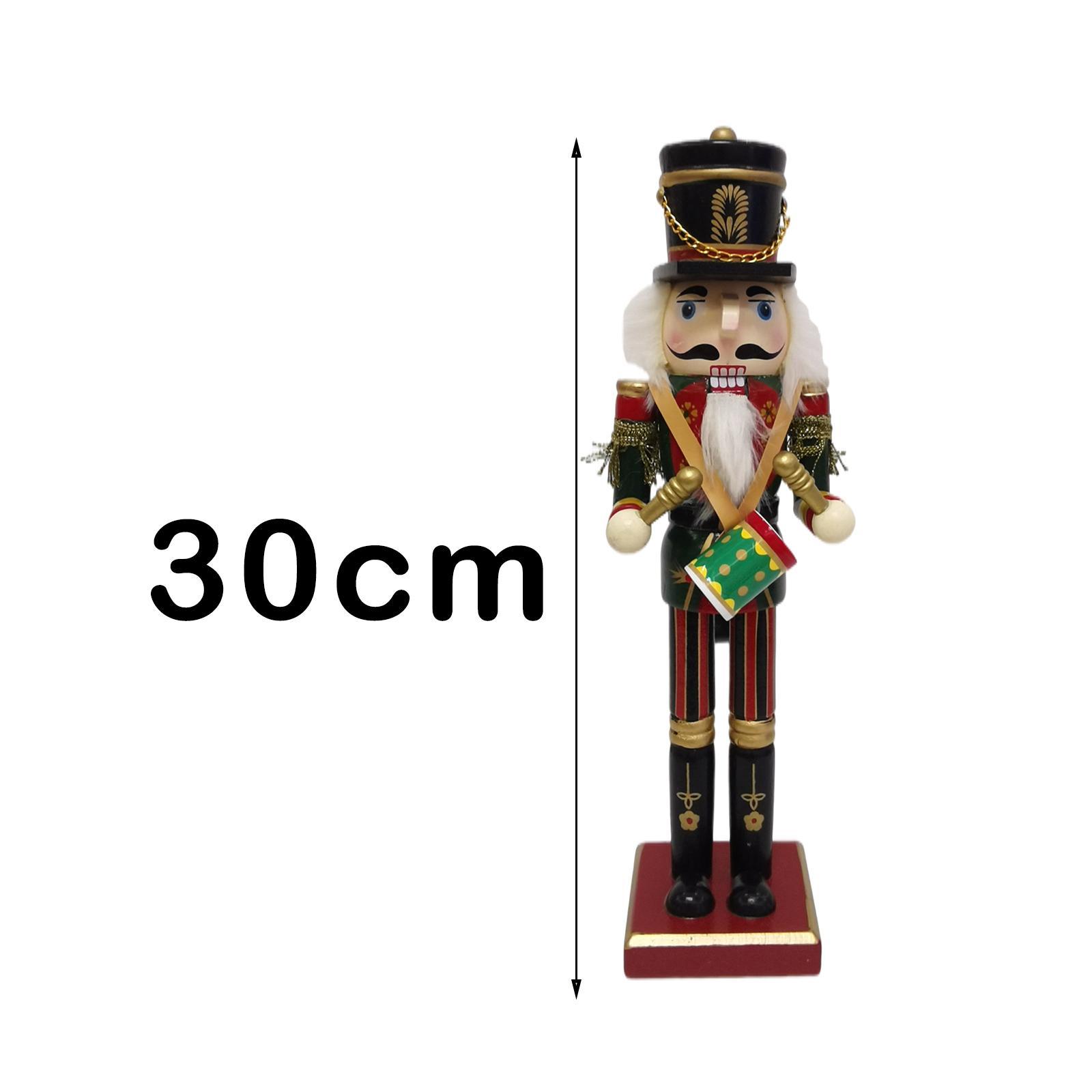 12インチ木製くるみ割り人形兵士オーナメント手作り人形ペンダ - Nutcracker Figurine のレビューと価格