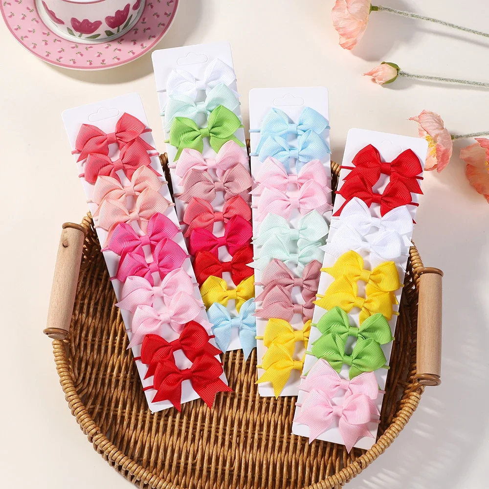 10 個弓弾性ヘアゴムバンドヘアネクタイリボンピグテールグロ - Ribbon Bow Gift のレビューと価格