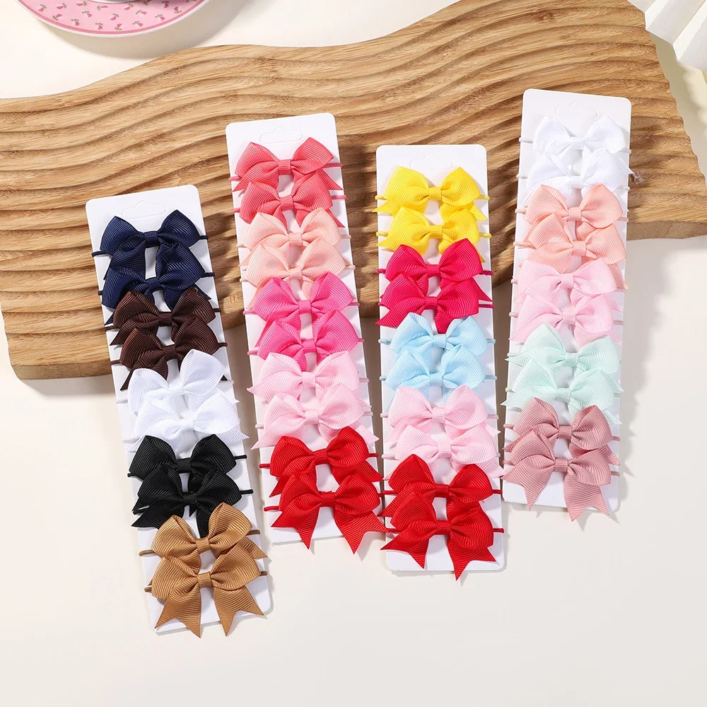 10 個弓弾性ヘアゴムバンドヘアネクタイリボンピグテールグロ - Ribbon Bow Gift のレビューと価格