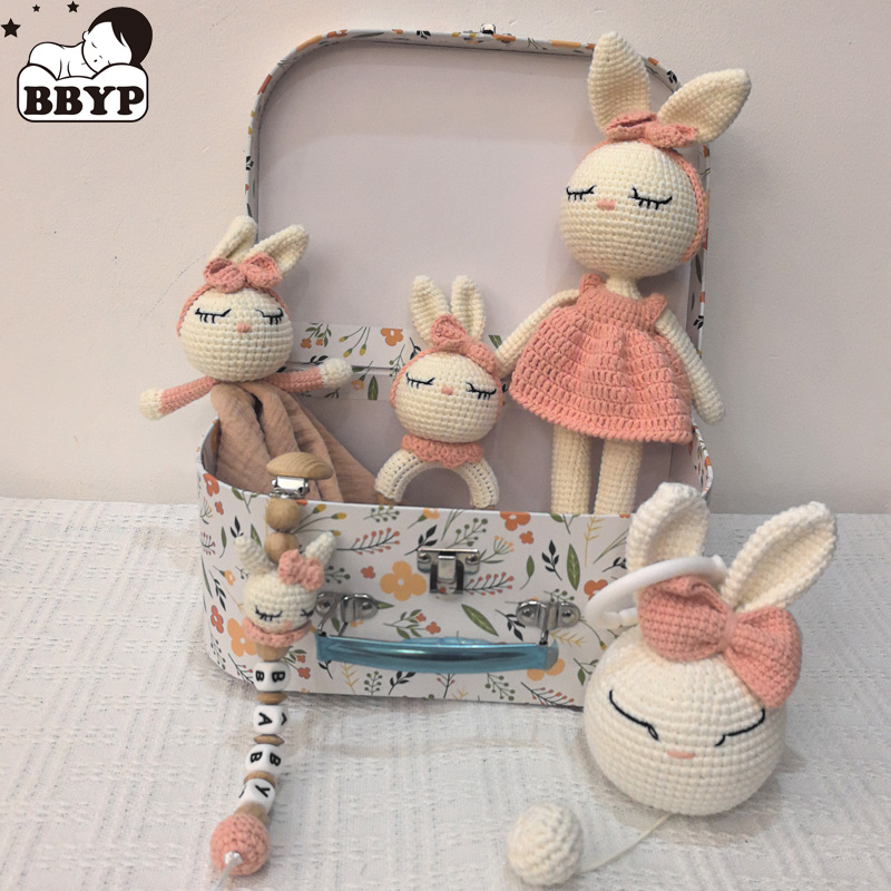 赤ちゃんのぬいぐるみ,ウサギのぬいぐるみ,カワイイ,かぎ針編 - Gift Box Wrap Set のレビューと価格