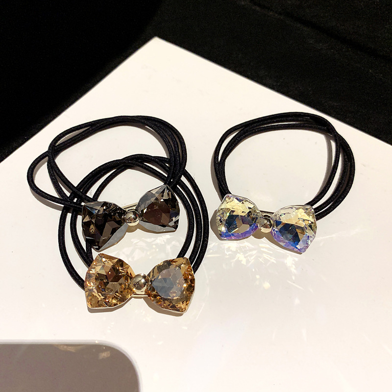 ラインストーンボウヘアロープセット　韓国風高級ミニマリスト　 - Ribbon Bow Gift のレビューと価格