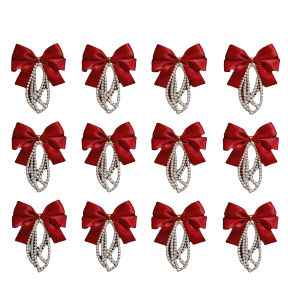12個セット クリスマスツリーリボン ゴールドツイストタイ  - Gift Box Wrap Set のレビューと価格
