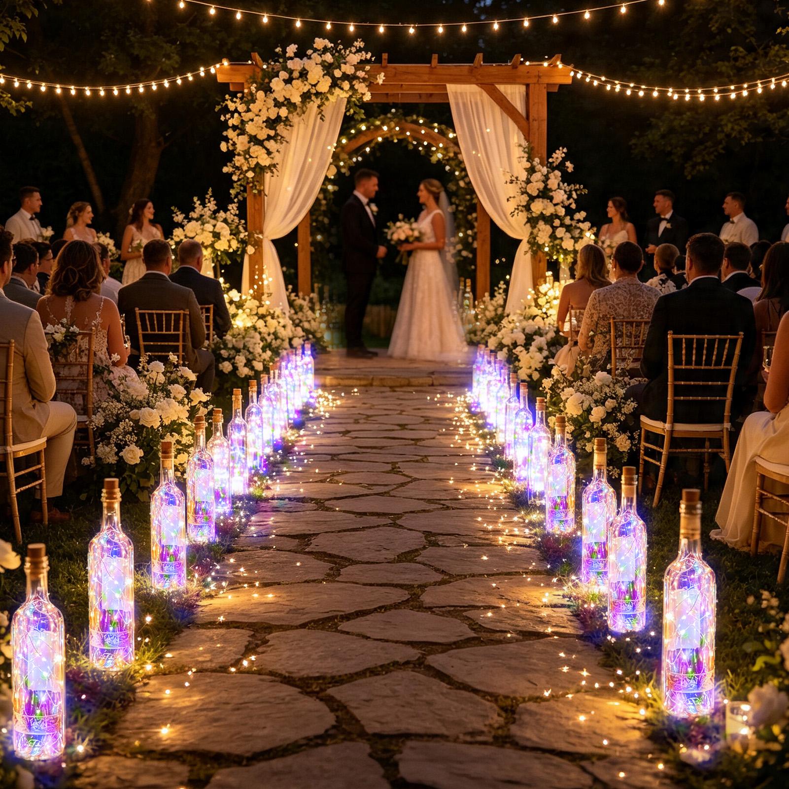 ソーラーワインボトルライト LED 防水 DIY 屋外装飾  - Led Fairy String Lights のレビューと価格
