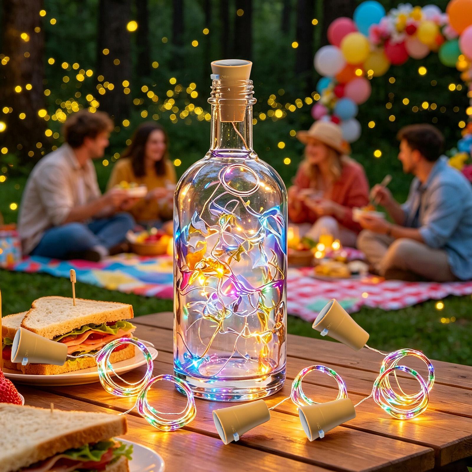 ソーラーワインボトルライト LED 防水 DIY 屋外装飾  - Led Fairy String Lights のレビューと価格