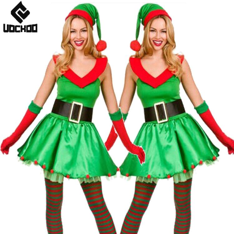 面白いエルフのドレススーツ、クリスマスツリーのコスプレコスチ - Elf Costume Christmas のレビューと価格