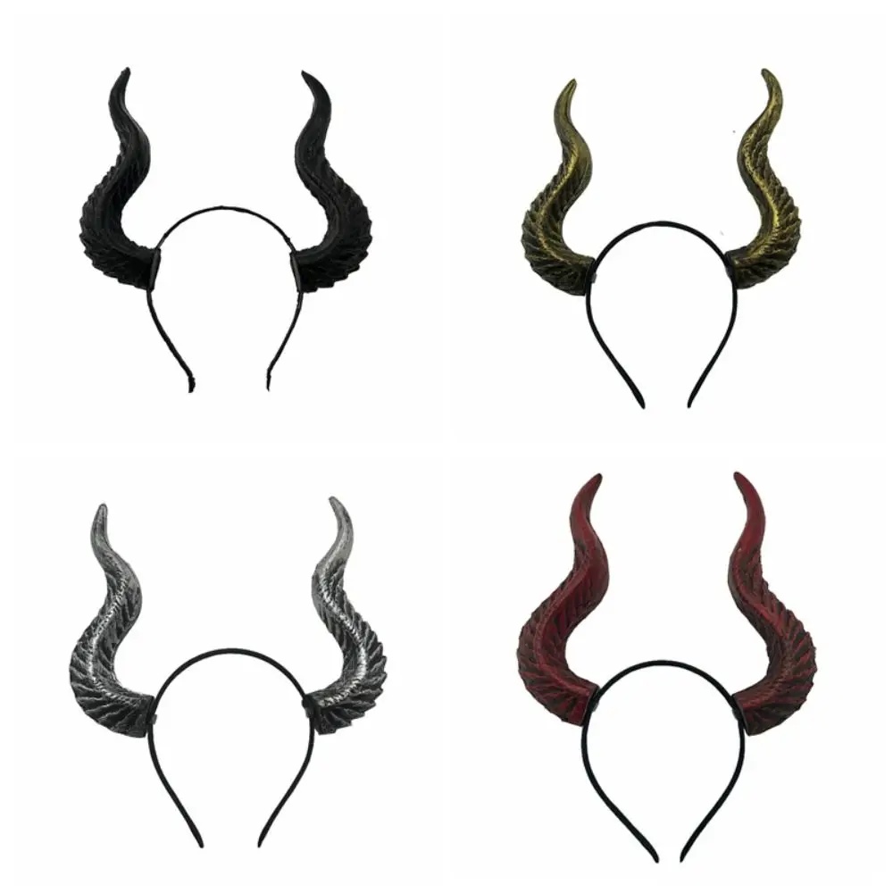 悪魔ホーンヘアバンドコスプレ帽子ゴシック頭飾り動物羊悪魔ホー - Reindeer Antlers Headband のレビューと価格