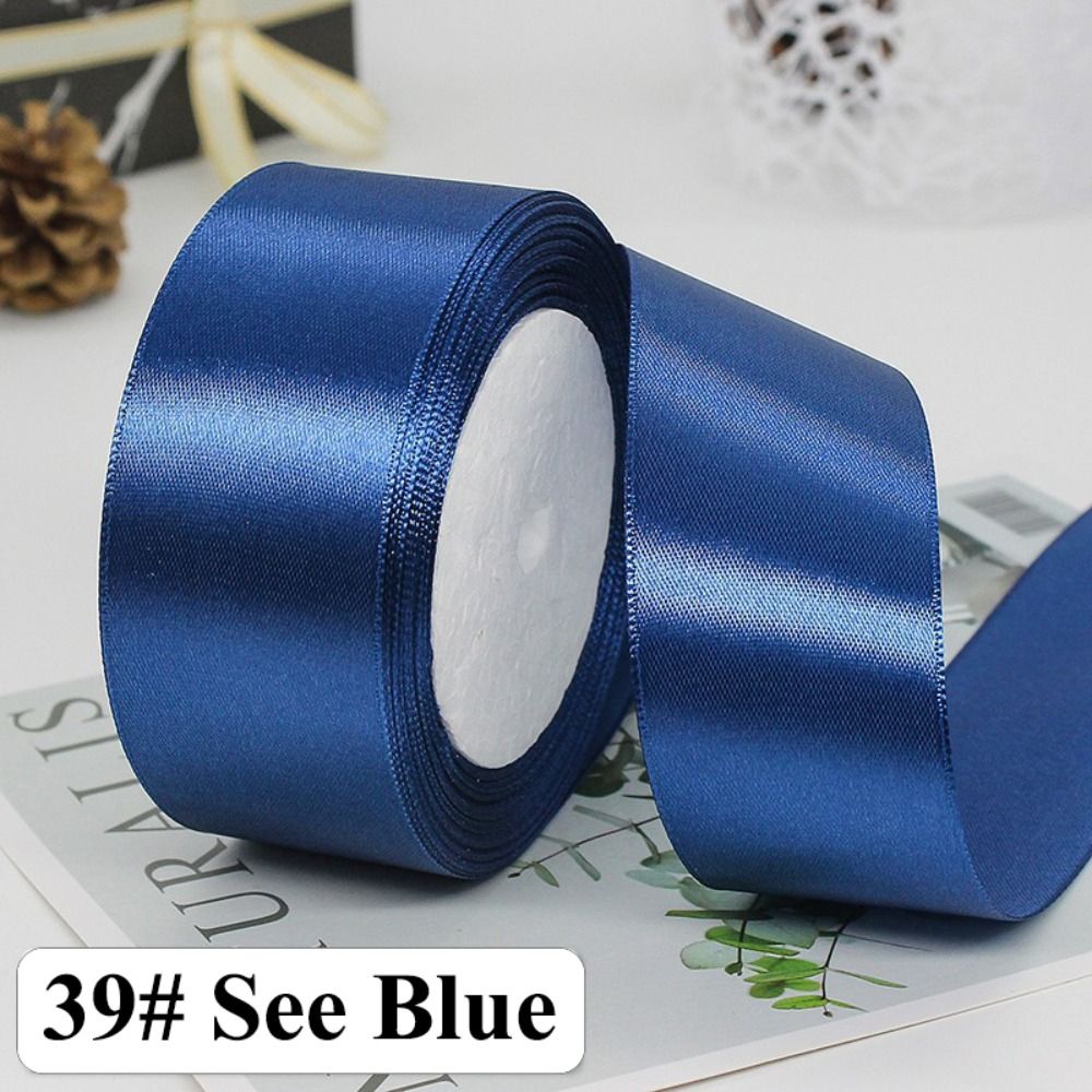 22メートル ダークカラー 4cm 光沢シルクリボン ソリッ - Ribbon Bow Gift のレビューと価格