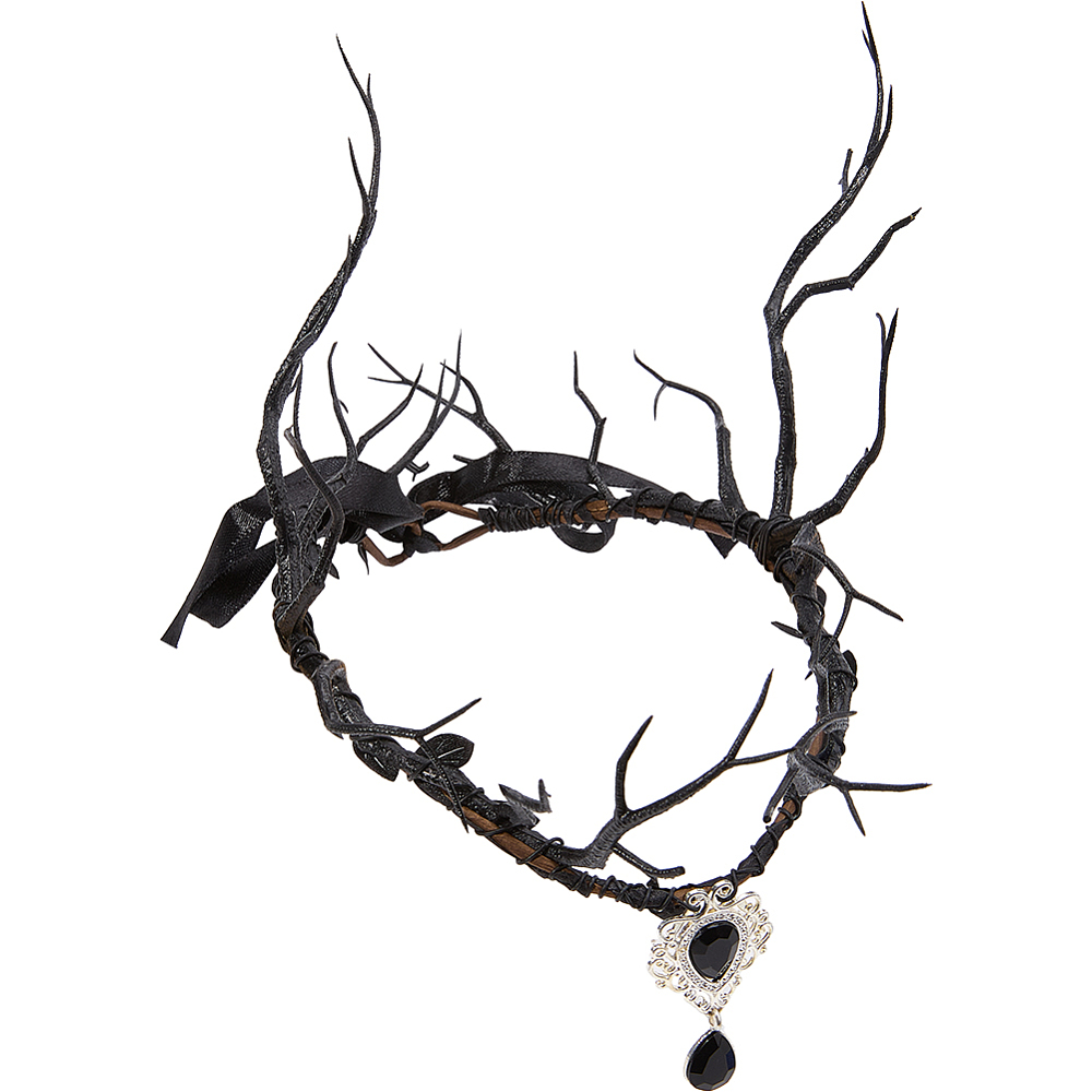 ブラックフェアリーヘッドピース ダークレインディア ウッドラ - Reindeer Antlers Headband のレビューと価格