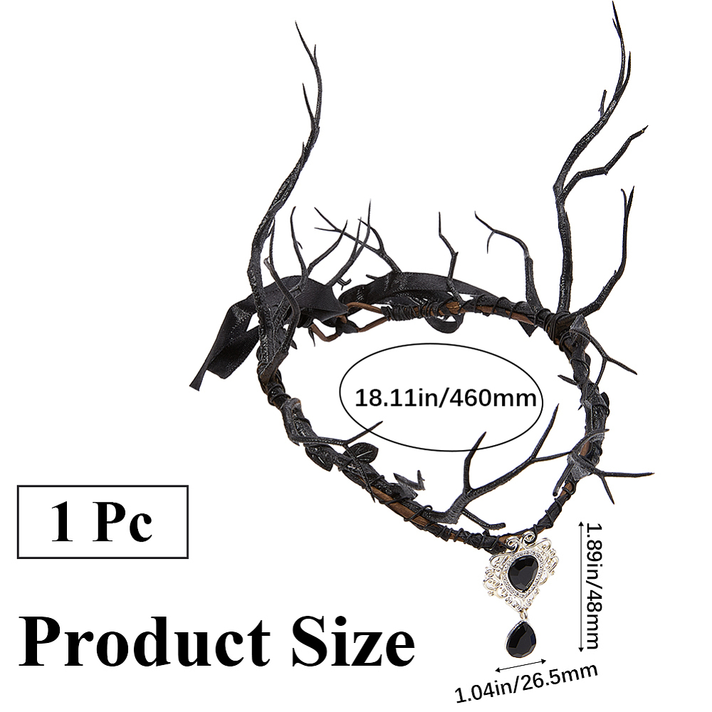 ブラックフェアリーヘッドピース ダークレインディア ウッドラ - Reindeer Antlers Headband のレビューと価格