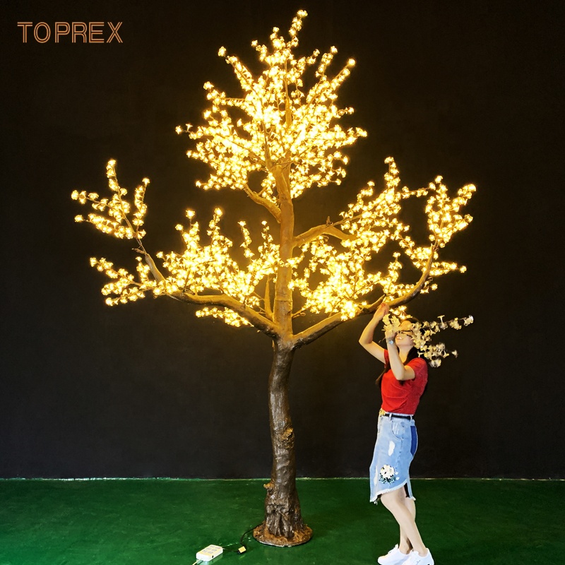 防水RGB人工桜LEDライトアップツリー イベント装飾 クリ - Christmas Tree Artificial のレビューと価格