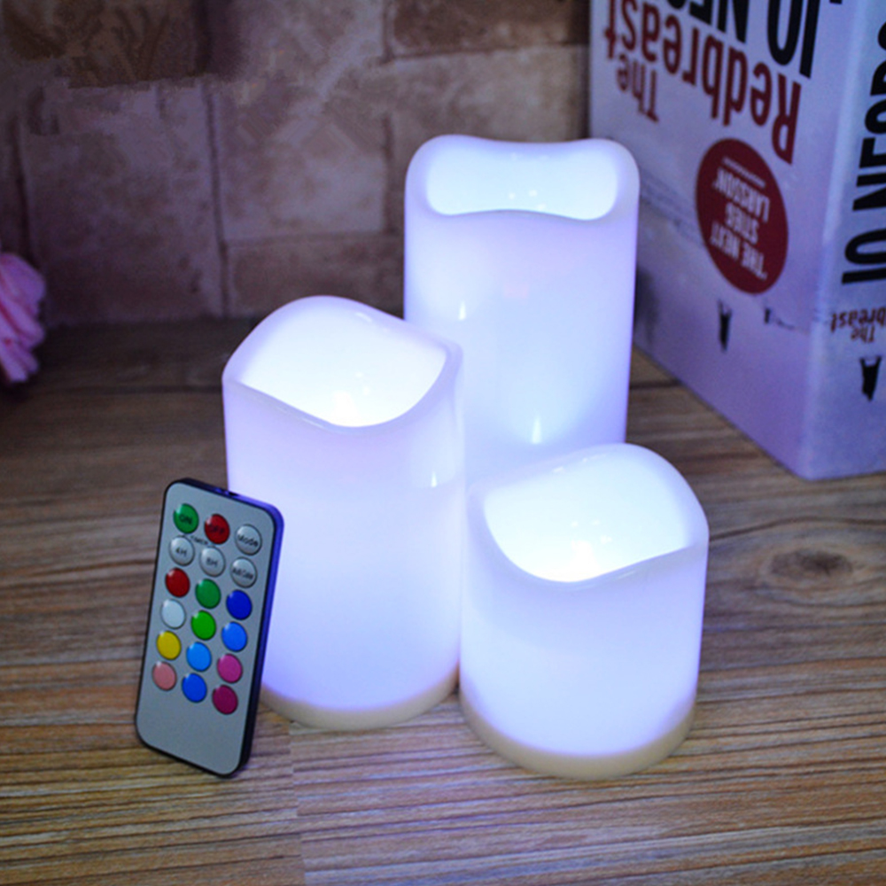 3個/セット LEDフレームレス揺らめきキャンドル、LEDピ - Holiday Candle Set のレビューと価格