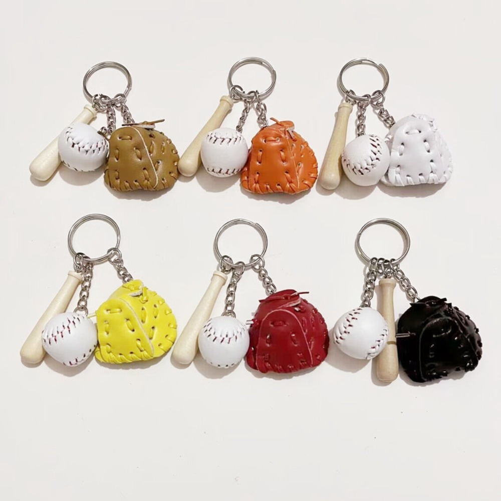 2 センチメートル野球キーホルダー 3 個セットスポーツボー - Ornament Ball Set のレビューと価格