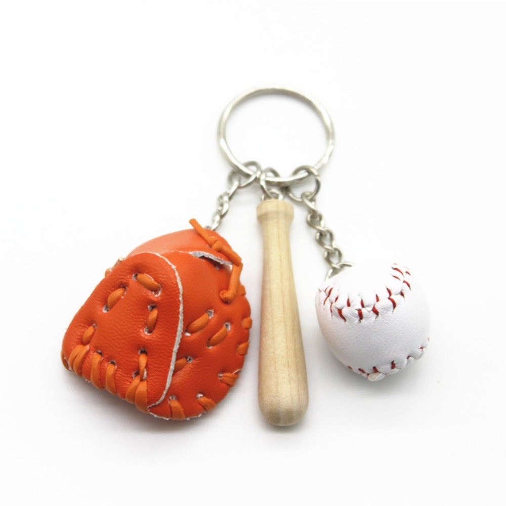 2 センチメートル野球キーホルダー 3 個セットスポーツボー - Ornament Ball Set のレビューと価格
