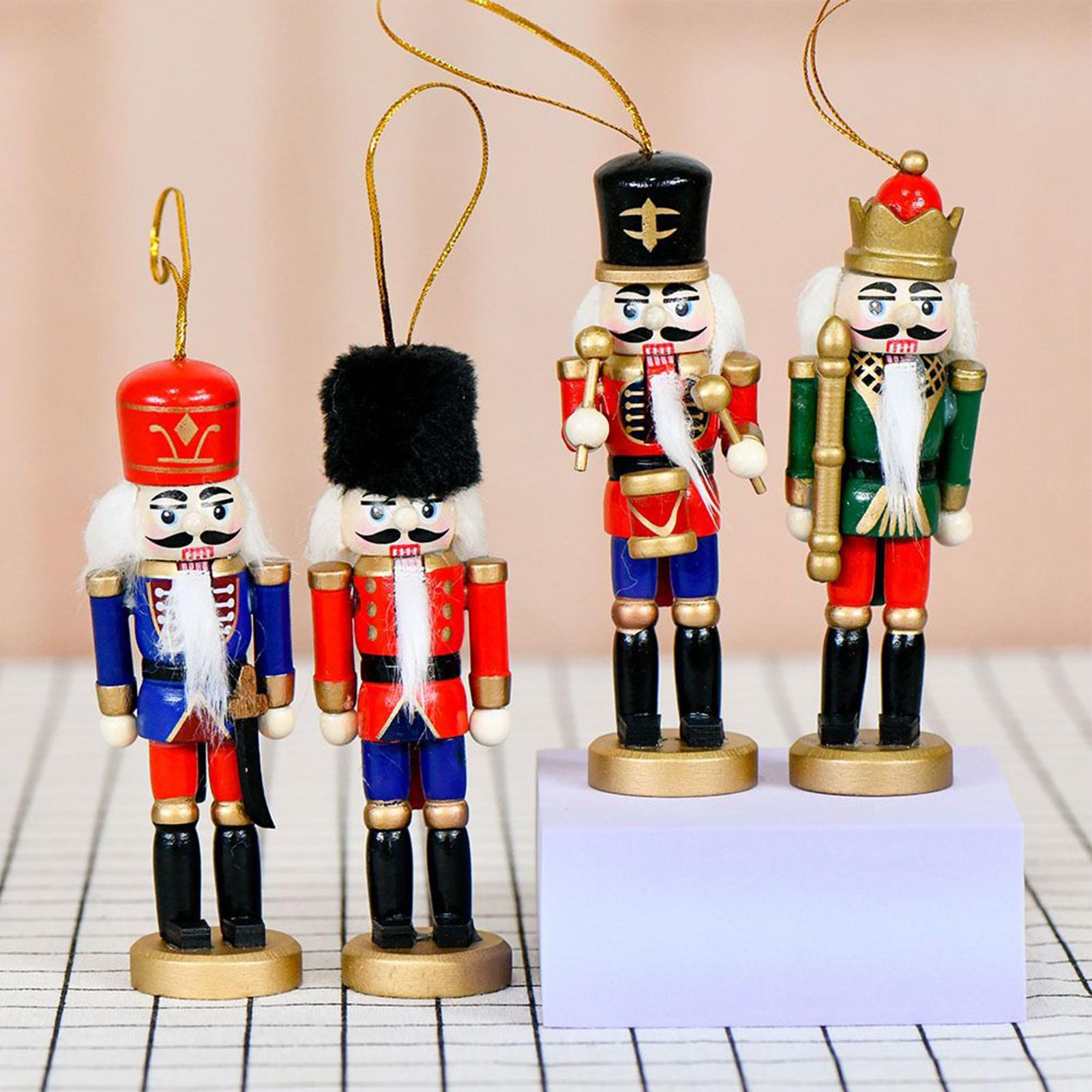 くるみ割り人形クリスマスオーナメント木製くるみ割り人形兵士4 - Nutcracker Figurine のレビューと価格