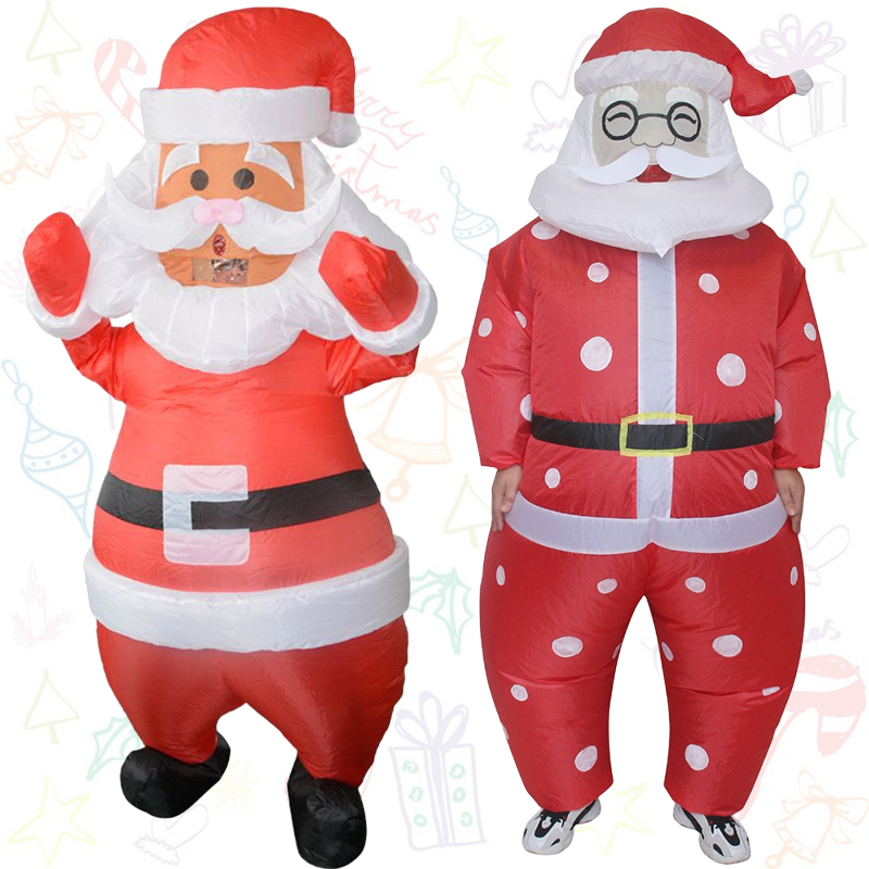 クラシックな大人用サンタクロースのインフレータブルコスチュー - Elf Costume Christmas のレビューと価格