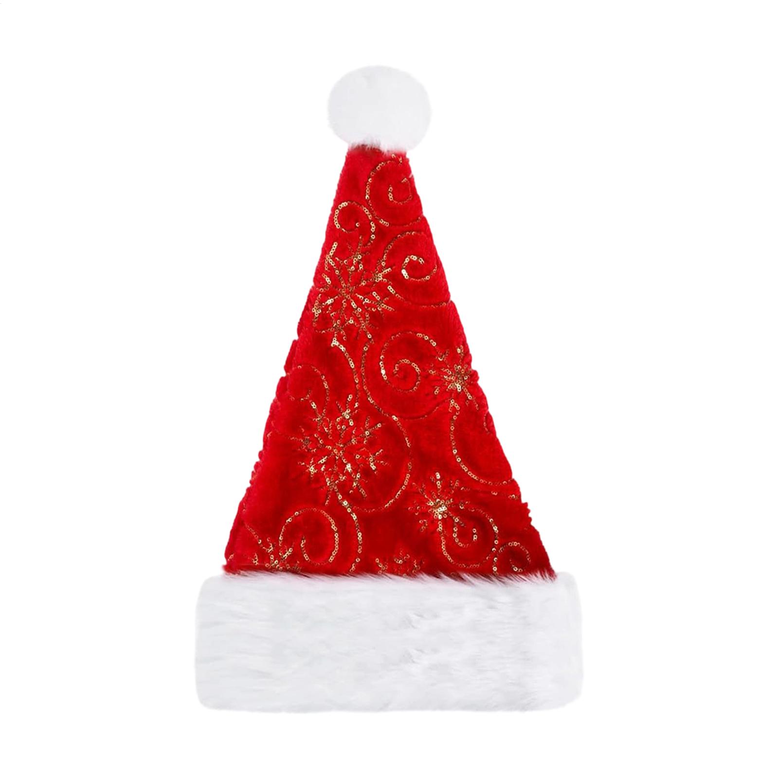 豪華なクリスマス帽子ポータブル冬再利用可能な帽子サンタクロー - Santa Hat Plush のレビューと価格