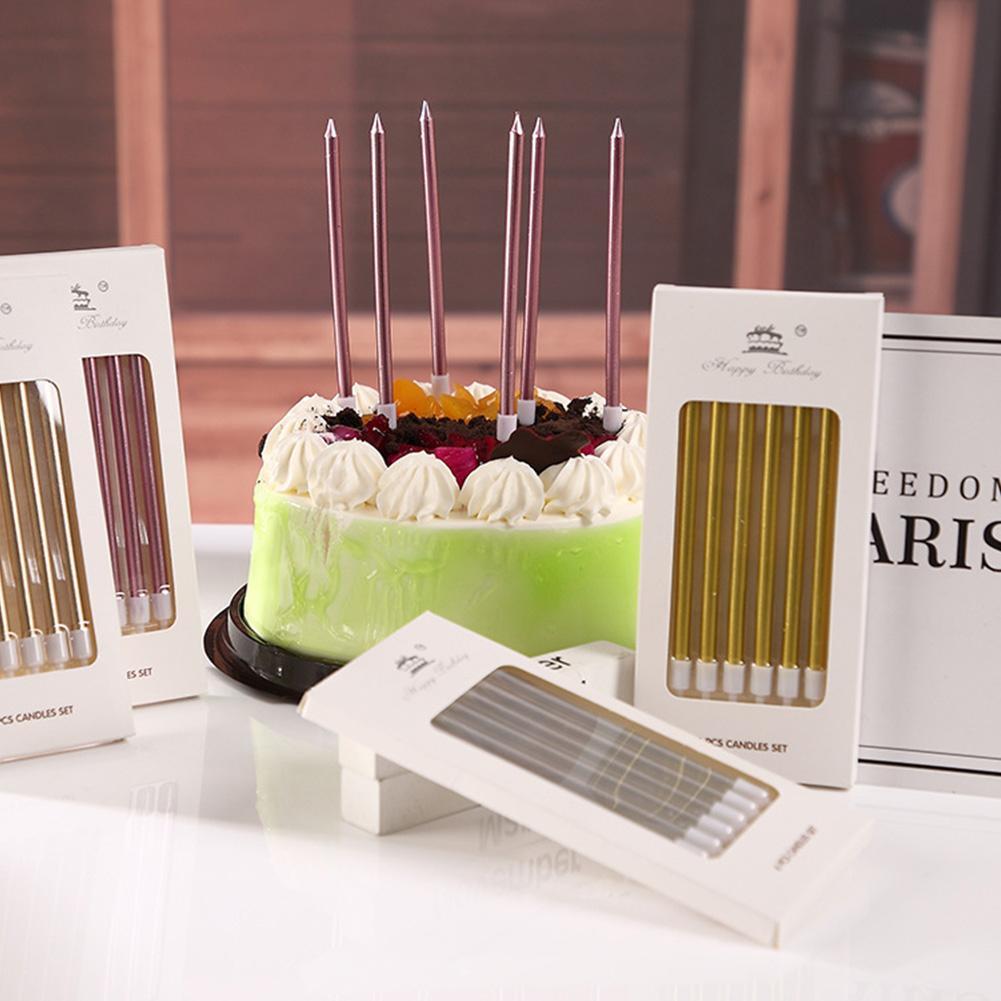 6/18個入り メタル ゴールド シルバー 誕生日キャンドル - Holiday Candle Set のレビューと価格