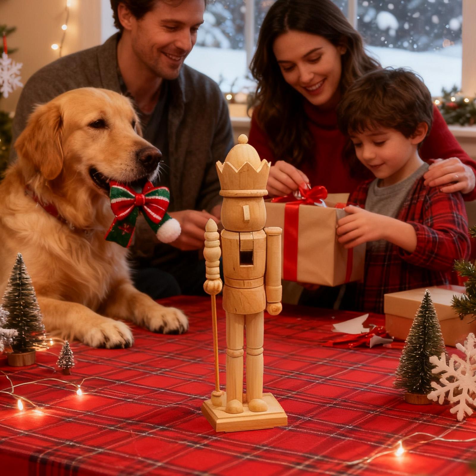くるみ割り人形フィギュア 38 センチメートル木製お祝い置物 - Nutcracker Figurine のレビューと価格