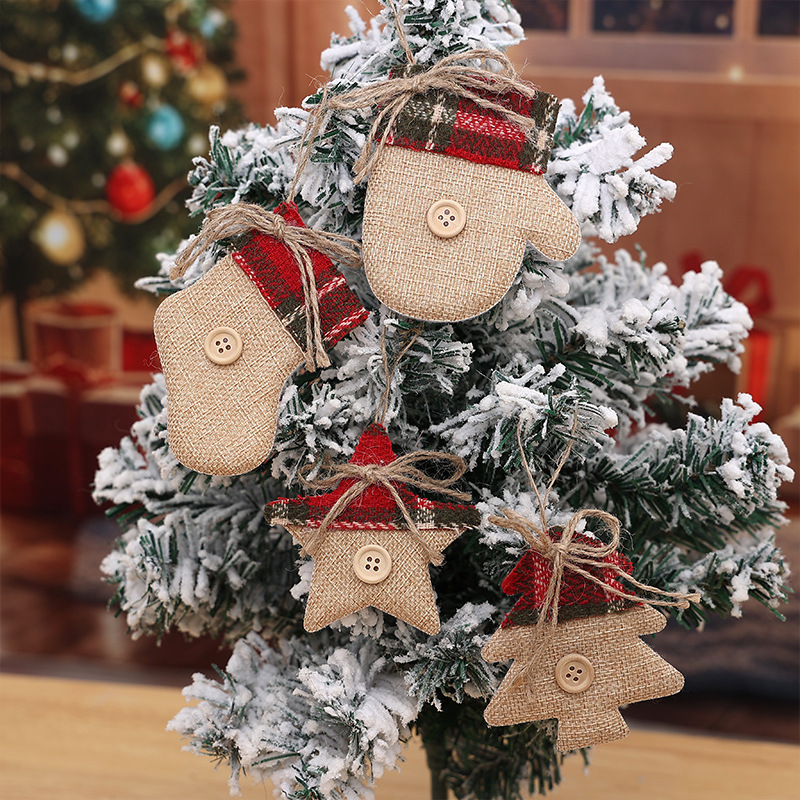 4 個のクリスマスツリーの装飾吊り下げ飾りサンタクロース雪だ - Christmas Stocking Hanging のレビューと価格