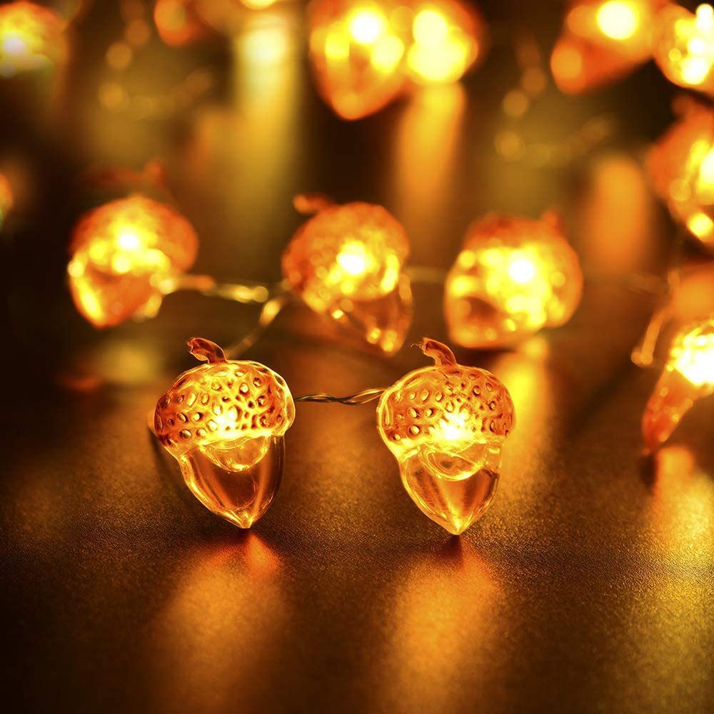 30 LED ドングリストリングライト 感謝祭の装飾 9.8 - Led Fairy String Lights のレビューと価格