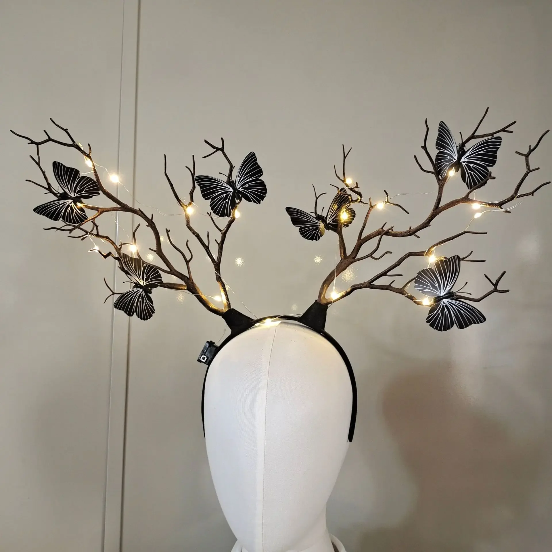女性と女の子のための輝く車のヘッドバンド、クリスマスのヘアバ - Reindeer Antlers Headband のレビューと価格