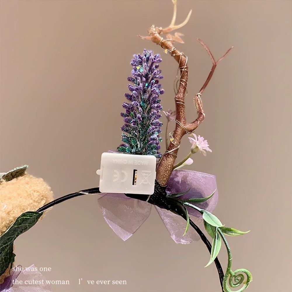 ぬいぐるみLEDクリスマスヘッドバンド 光るエルクヘアフープ - Reindeer Antlers Headband のレビューと価格
