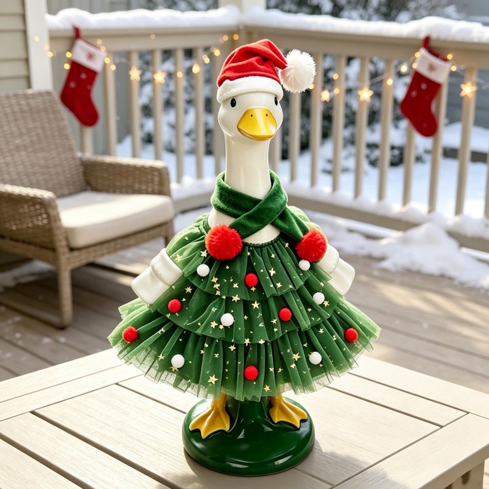 クリスマスポーチグース衣装、豪華なスカーフと帽子付きのサンタ - Santa Hat Plush のレビューと価格