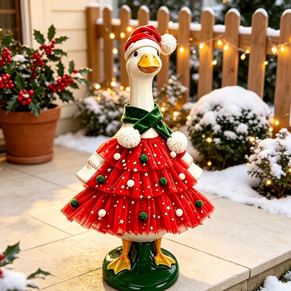 クリスマスポーチグース衣装、豪華なスカーフと帽子付きのサンタ - Santa Hat Plush のレビューと価格