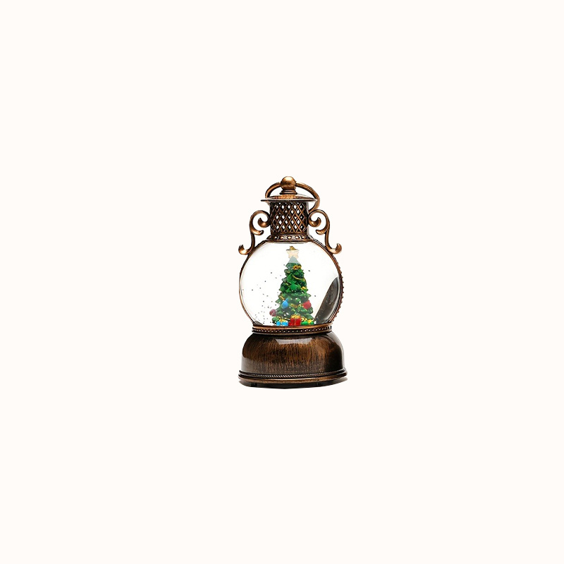 ヴィンテージスタイルUSB電源式ライトアップスノーグローブオ - Snow Globe Musical のレビューと価格